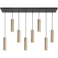 Highlight Eetkamer Hanglamp Perugia Mat Goud 8x Gu10