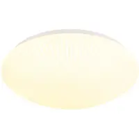 Searchlight LED-plafondlamp Malta, wit / opaal, Woon-/ Eetkamer, Kunststof, LED plafondlamp