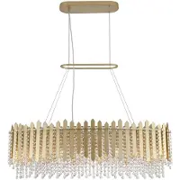 Searchlight Hanglamp Spear Goud Ovaal