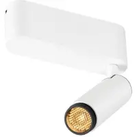 SLV Opbouwspot Grip! S wit met zwart 2700K