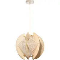 Eth Houten hanglamp met draden Jessica oak - Ø 40cm