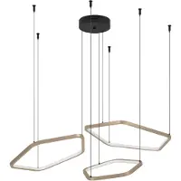 Eglo Hanglamp Estrella, dimbaar, brons / oud-messing, Woon-/ Eetkamer, Aluminium, Modern, hanglamp