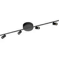 Eth 4-lichts plafondlamp Minora led - zwart