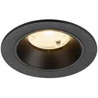 SLV Inbouwspot Numinos S zwart 3000K - 55gr