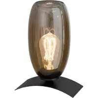 Masterlight Tafellamp Olive Ø12,5cm glas - zwart