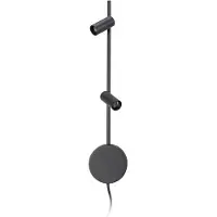 Eth Led wand leeslamp Minora 2x led - zwart