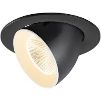 SLV Inbouwspot Numinos Gimble L zwart/wit 2700K - 40gr