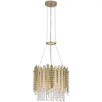 Searchlight Hanglamp Spear goud Ø 35cm
