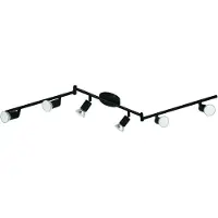Eglo Plafondlamp Buzz-Led 6-lichts zwart