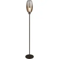 Masterlight Glazen vloerlamp Olive 1x E27 - cacao