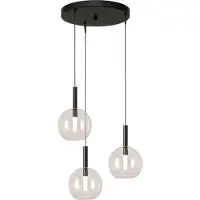Masterlight 3L vide hanglamp Lido Ball met Ø 17cm helder glas