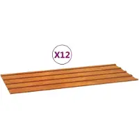 Super Merchant Dakpanelen 12 st 100x44 cm cortenstaal roestig