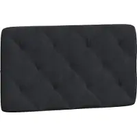 vidaXL Hoofdbordkussen 80 cm fluweel zwart
