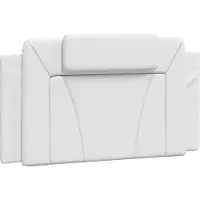 vidaXL Hoofdbordkussen "Viana" 100 cm kunstleer wit