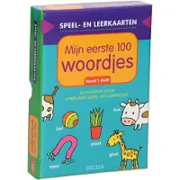Deltas Speel- en leerkaarten 0 - Speel- en leerkaarten - Mijn eerste 100 woordjes vanaf 1 jaar