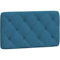 vidaXL Hoofdbordkussen 90 cm fluweel blauw