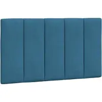 vidaXL Hoofdbordkussen "Hanko" 80 cm fluweel blauw