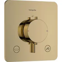 Hansgrohe Ecostat Comfort Q inbouw thermostaat 2 uitgangen Polished Gold Optic EN1717
