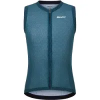 Santini - Opal Sleeveless Jersey - Fietshemd L, blauw