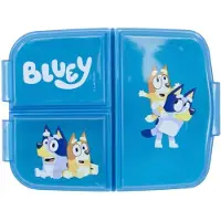 CB broodtrommel voor kinderen Bleuy broodtrommel - kinderlunchbox met 3 scheidingsvakken met onderverdeling BPA-vrij - lunchbox voor school, kinderdagverblijf, voor onderweg