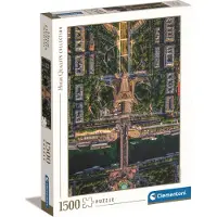 Clementoni - Puzzel - 1500 Stukjes - Vliegend Over Parijs - Puzzel Voor Volwassenen - High Quality Collection