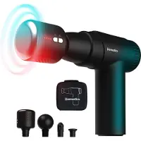 Homedics Novo Hot and Cold Massagegun - 4 Opzetstukken - 6 Intensiteitniveaus - USB C Oplaadbaar - Inclusief Opbergcase - Voor en Na een Training - Fitness - Sporters - PGM45HC