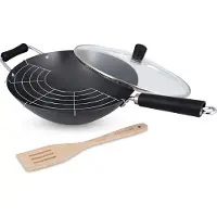 Ken Hom Prestatie Wok, Pan + steelpan, Zwart