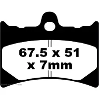 EBC Brakes Fa Series Organic Fa126 Remblokken