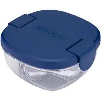 Yumbox Snack Bowl - m. 3 Fächer - 385 ml - Navy Blue - - One Size - Brotdosen