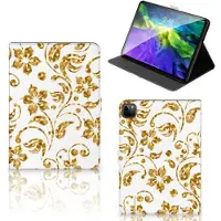B2Ctelecom iPad Pro 11 2020/2021/2022 Tablet Cover Gouden Bloemen