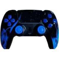 Clever Gaming Clever PS5 Custom Blue Flames Controller