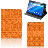 B2Ctelecom Lenovo Tab E10 Tablet Hoes Batik Oranje
