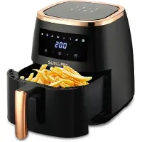 Swiss Pro+ Smart Airfryer 6.5 L van Swiss Pro+ - 1500W - Zwart/rose goud
