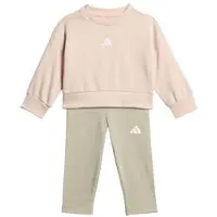 Adidas Sportswear joggingpak roze/zand Jongens/Meisjes Sweat Ronde hals - maat 98