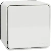 Schneider Electric Wisselschakelaar Buiten - Opbouw - Polarwit - Mureva Styl - - MUR39021