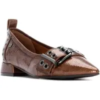 Carmela Dames Lederen schoenen 162709 bruin (40), Leer, Plat, Geen, Casual 16270902-TAUPE