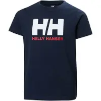 Helly Hansen Logo T-shirt Met Korte Mouwen Blauw 11 Years Jongen
