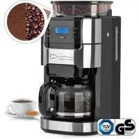 DS Produkte Filterkoffiezetapparaat met Bonenmaler – Warmhoudfunctie, 24-uurs Timer, Permanent Filter – 10 Kopjes – Voor Bonen en Gemalen Koffie