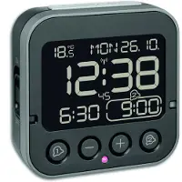TFA-Dostmann TFA 60.2552.01 TFA digitaler Funkwecker BINGO 2.0 schwarz