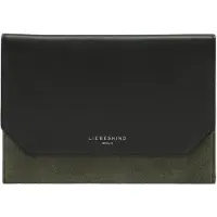 Liebeskind berlin Koppeling Lora Suede Pouch Cypress Green Zwart Donkergroen