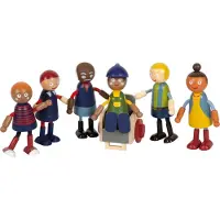 Small Foot company - Familie van poppen met rolstoel - LEGLER
