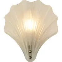 Searchlight Wandlamp Shell met wit glas