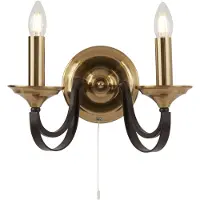 Searchlight Klassieke wandlamp Belfry Brons met goud