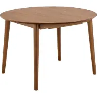 Ebuy24 Eettafel Gradje Rond Walnoot Uitschuifbaar - Living