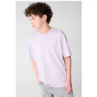 Shoeby T-shirt met backprint lila Paars Jongens Katoen Ronde hals Backprint - maat 158/164