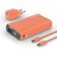 RealPower PB-20000 Power Pack Powerbank 20000 mAh Li-ion USB, USB-C Oranje