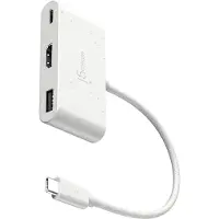 J5CREATE Milieuvriendelijke USB-C naar HDMI en USB Type-A met stroomvoorziening