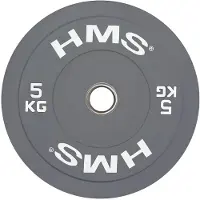 HMS Bumper Plate - Olympische Halterschijf - 5 kg - Grijs