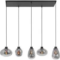 Steinhauer Hanglamp Reflexion 5-lichts Smoke glas