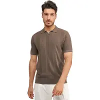 Blue industry De gebreide riva polo |